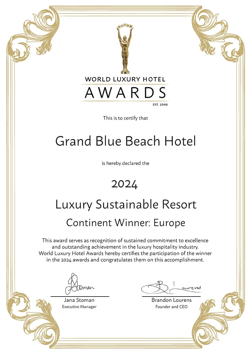 LUXURY AWARDS 2024 SUSTAINABLE HOTEL